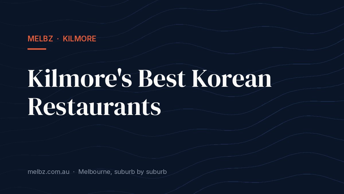 Title card: Kilmore's Best Korean Restaurants