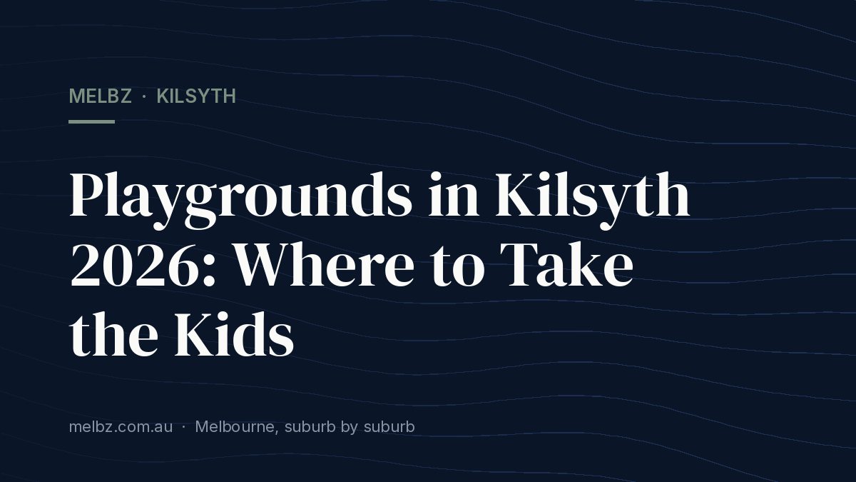 Title card: Playgrounds in Kilsyth 2026: Where to Take the Kids