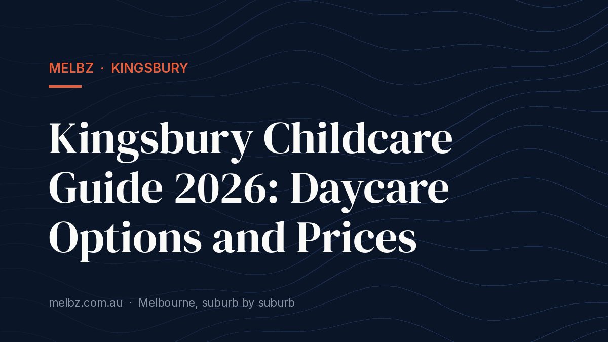 Title card: Kingsbury Childcare Guide 2026: Daycare Options and Prices