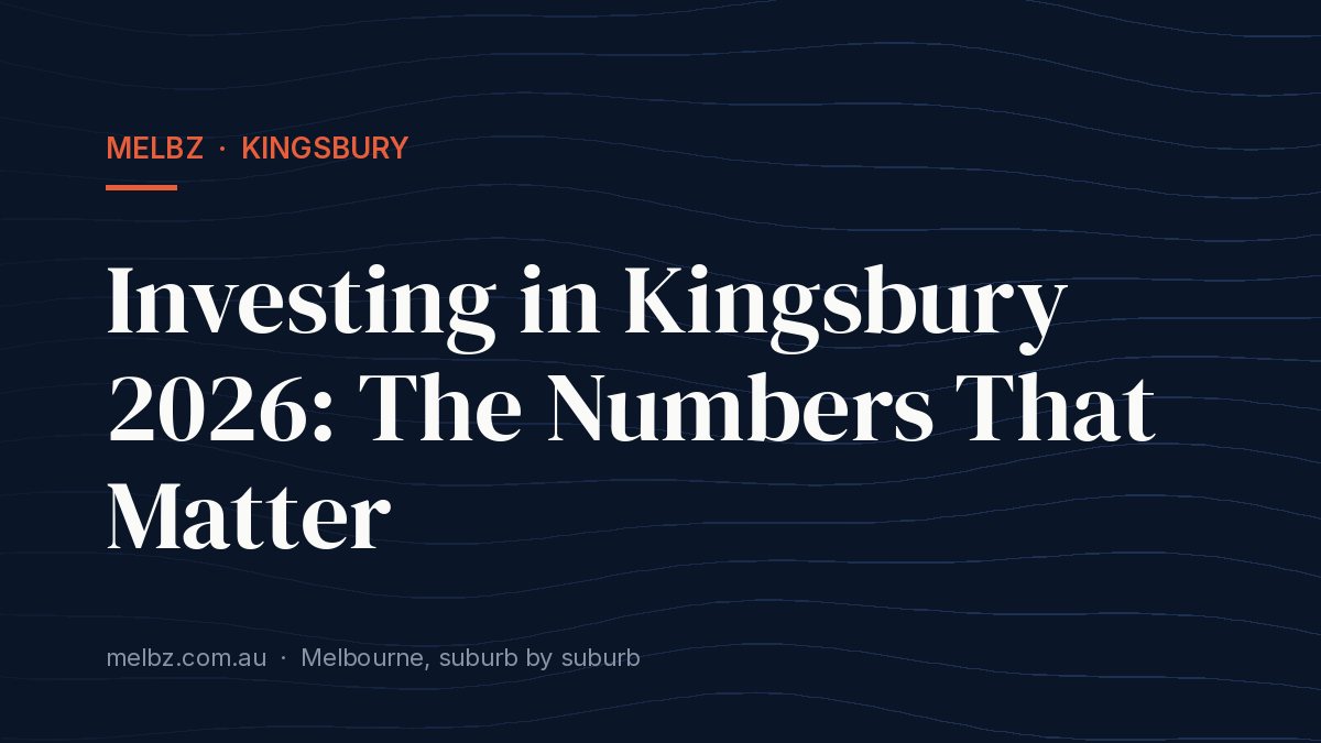Title card: Investing in Kingsbury 2026: The Numbers That Matter