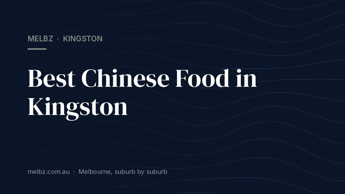 Title card: Best Chinese Food in Kingston