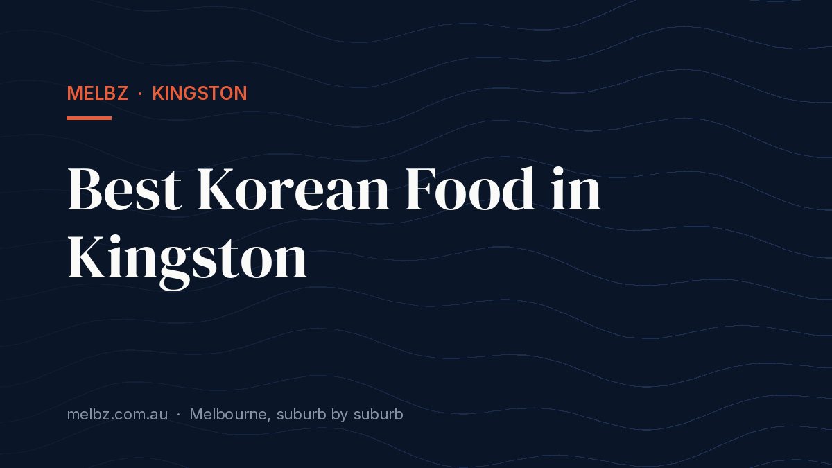 Title card: Best Korean Food in Kingston