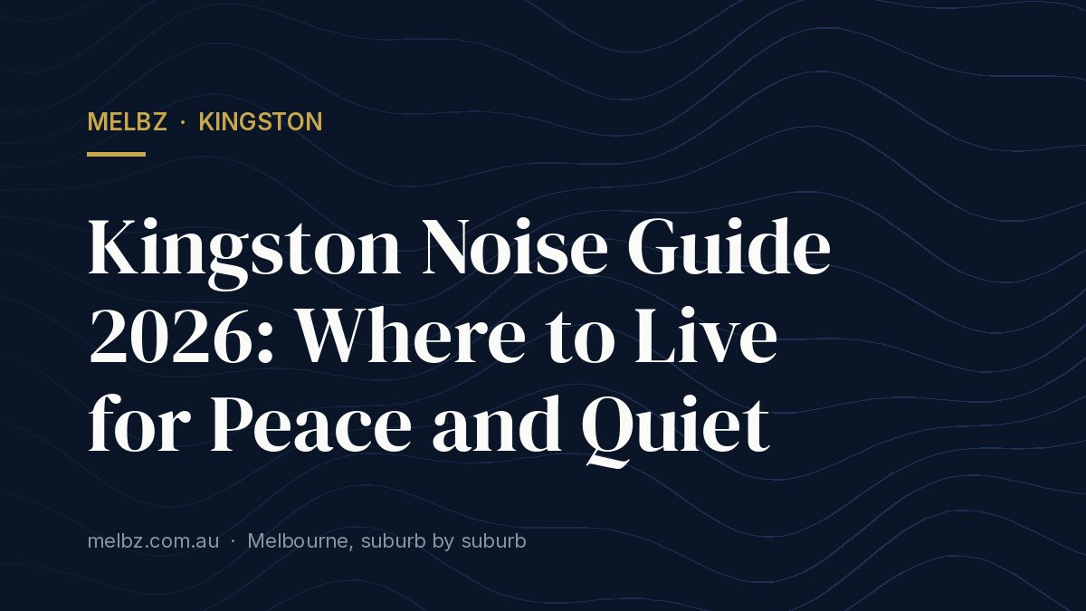 Title card: Kingston Noise Guide 2026: Where to Live for Peace and Quiet