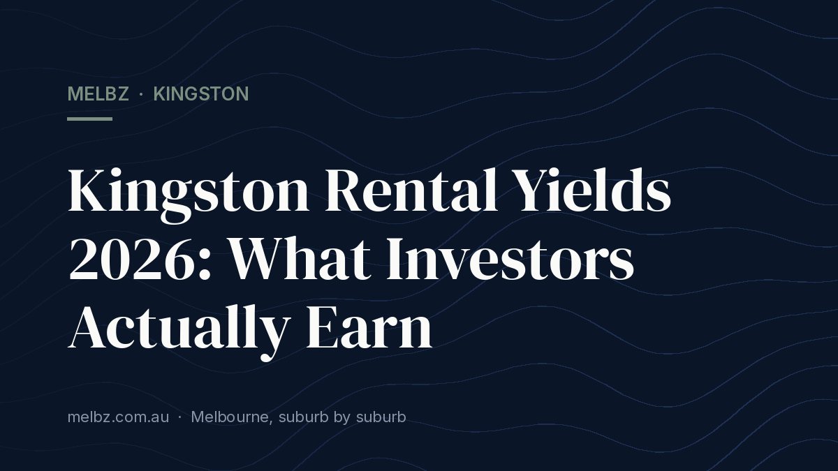 Title card: Kingston Rental Yields 2026: What Investors Actually Earn