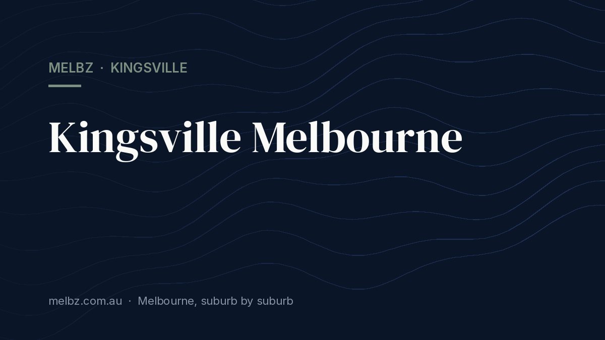 Title card: Kingsville Melbourne
