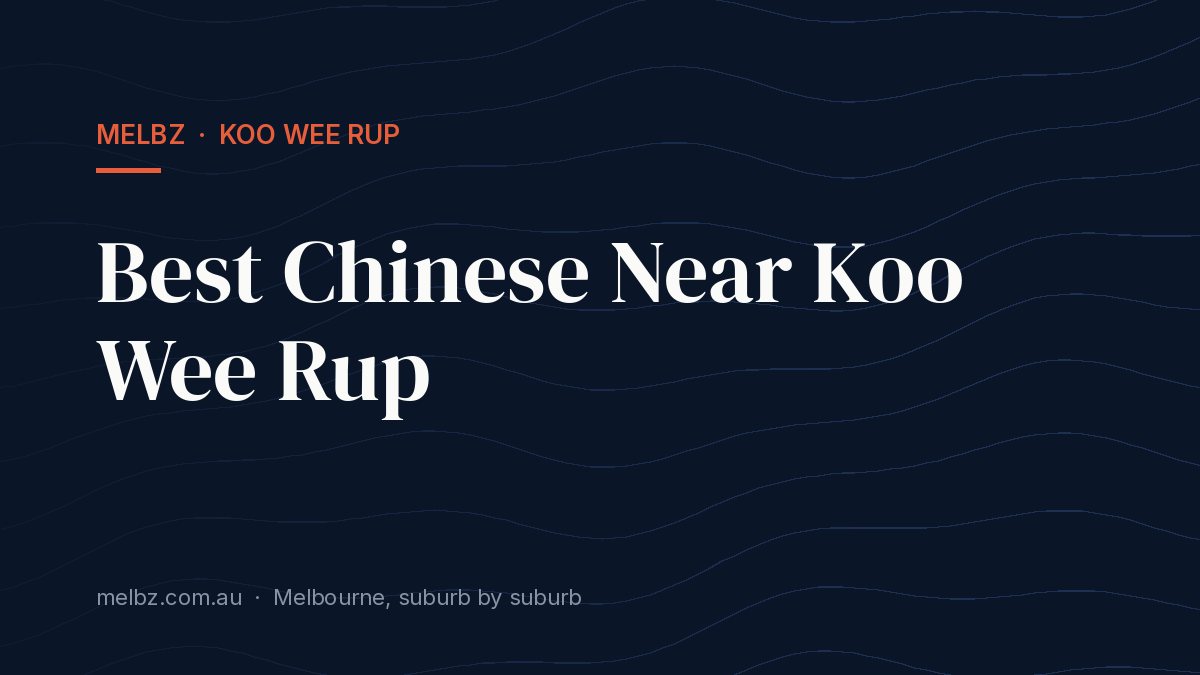 Title card: Best Chinese Near Koo Wee Rup