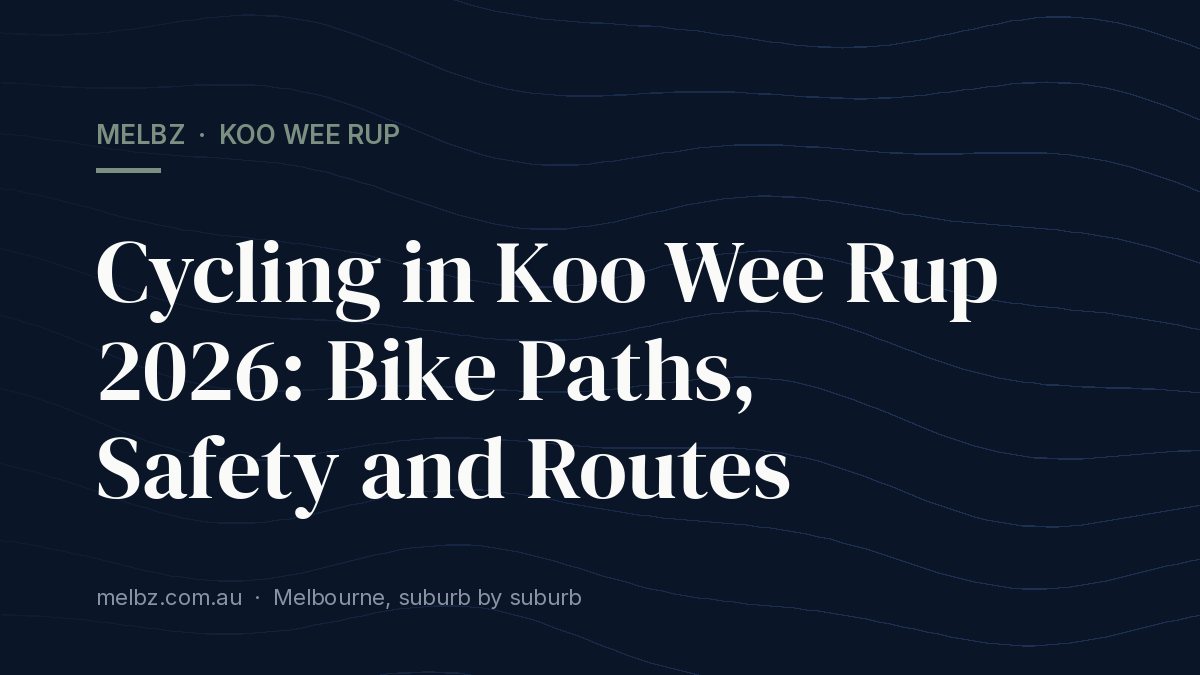 Title card: Cycling in Koo Wee Rup 2026: Bike Paths, Safety and Routes