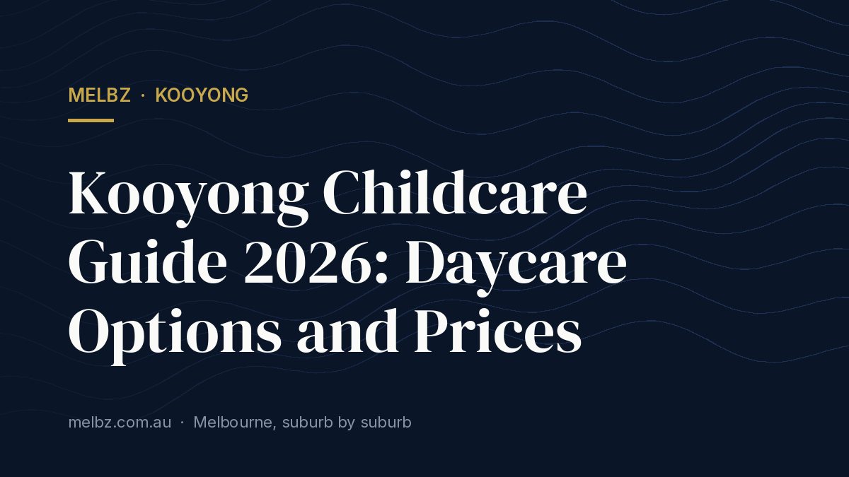 Title card: Kooyong Childcare Guide 2026: Daycare Options and Prices