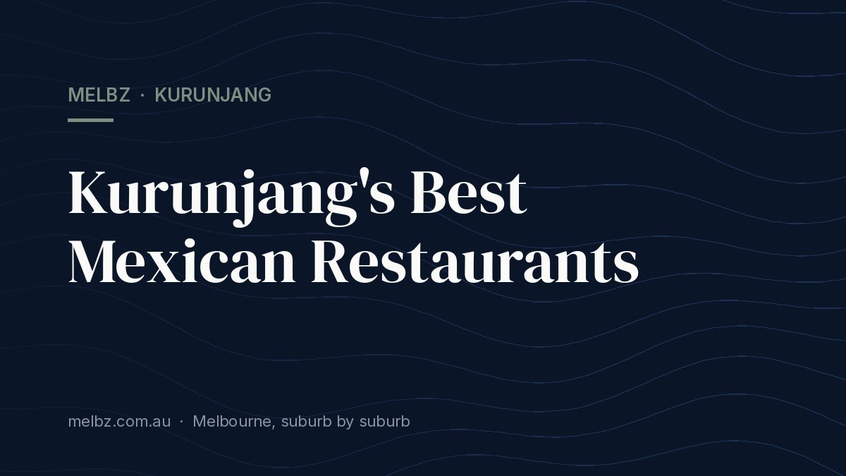 Title card: Kurunjang's Best Mexican Restaurants