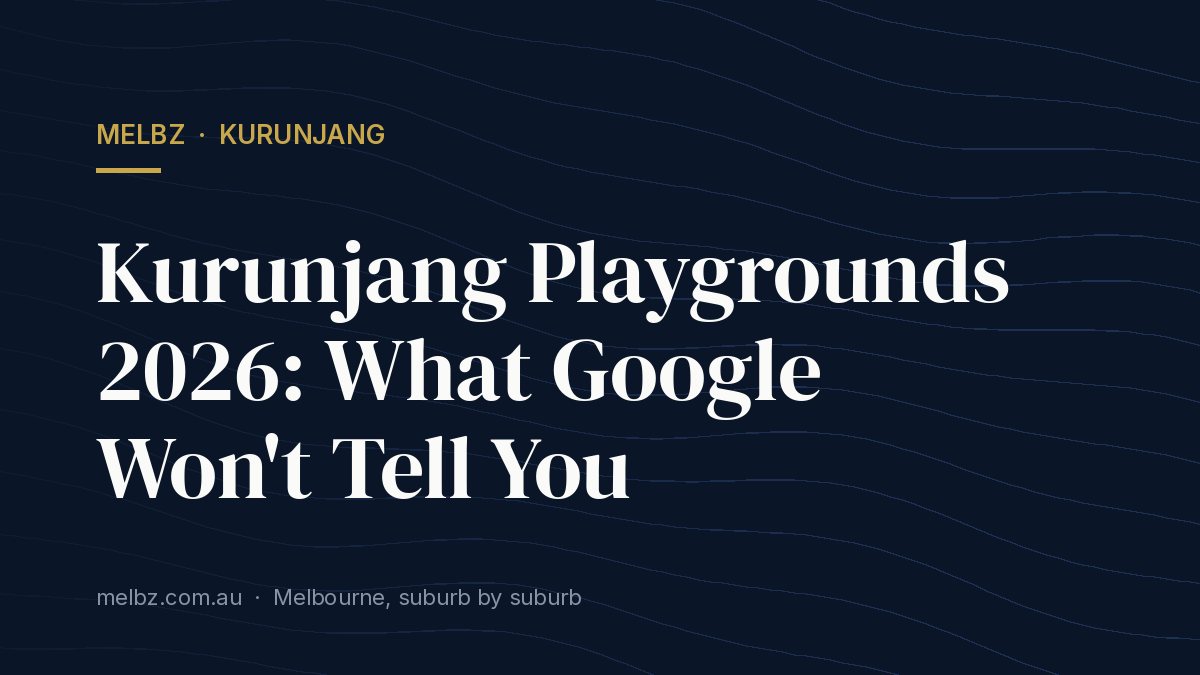 Title card: Kurunjang Playgrounds 2026: What Google Won't Tell You