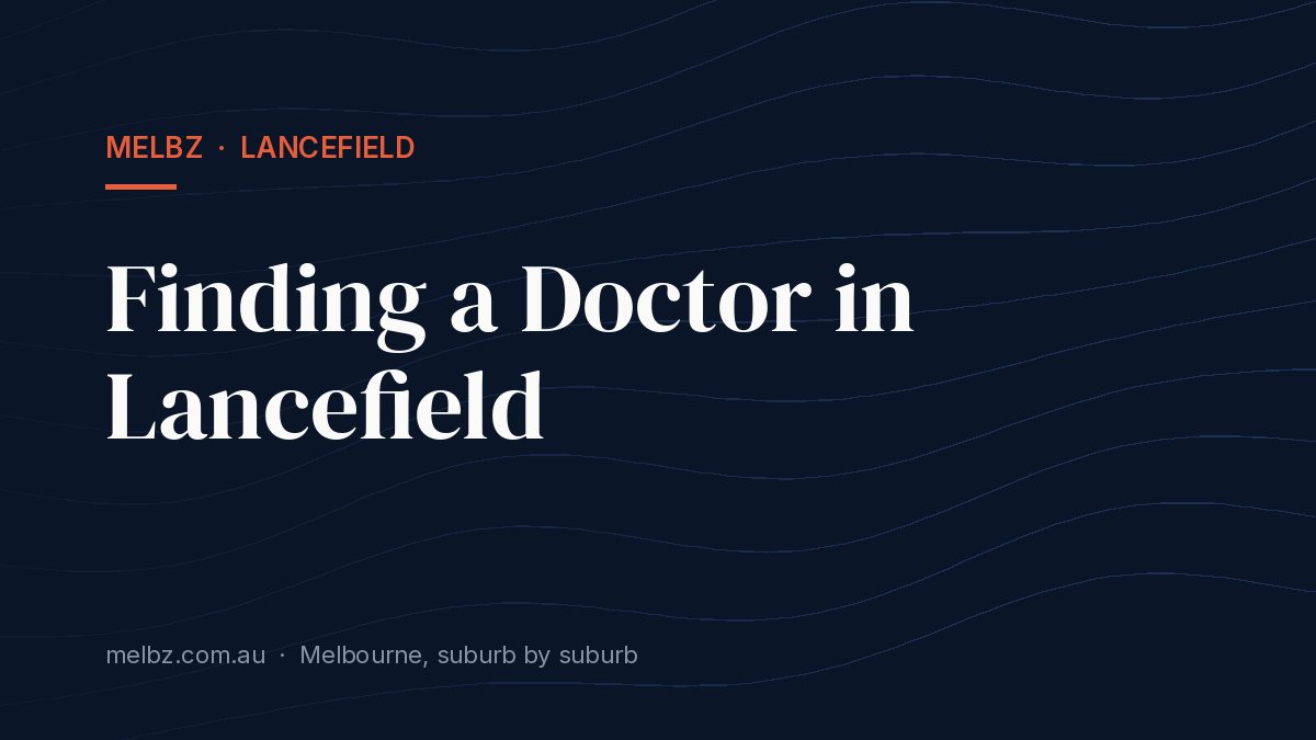 Title card: Finding a Doctor in Lancefield