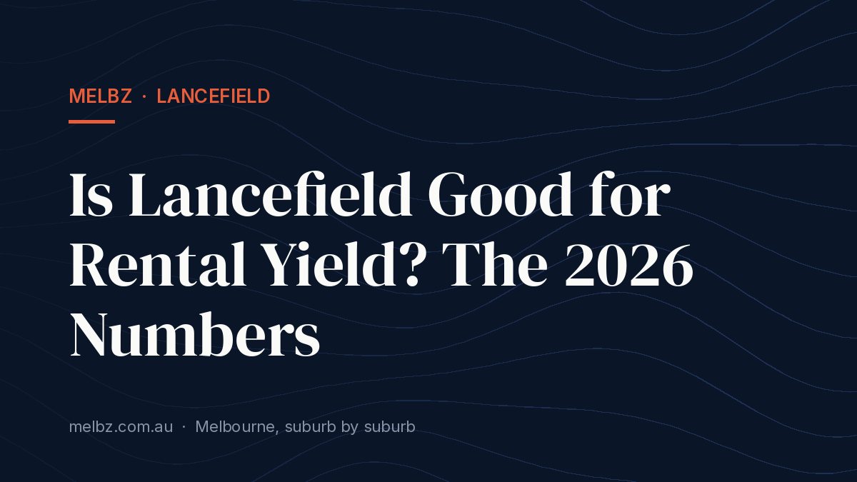 Title card: Is Lancefield Good for Rental Yield? The 2026 Numbers