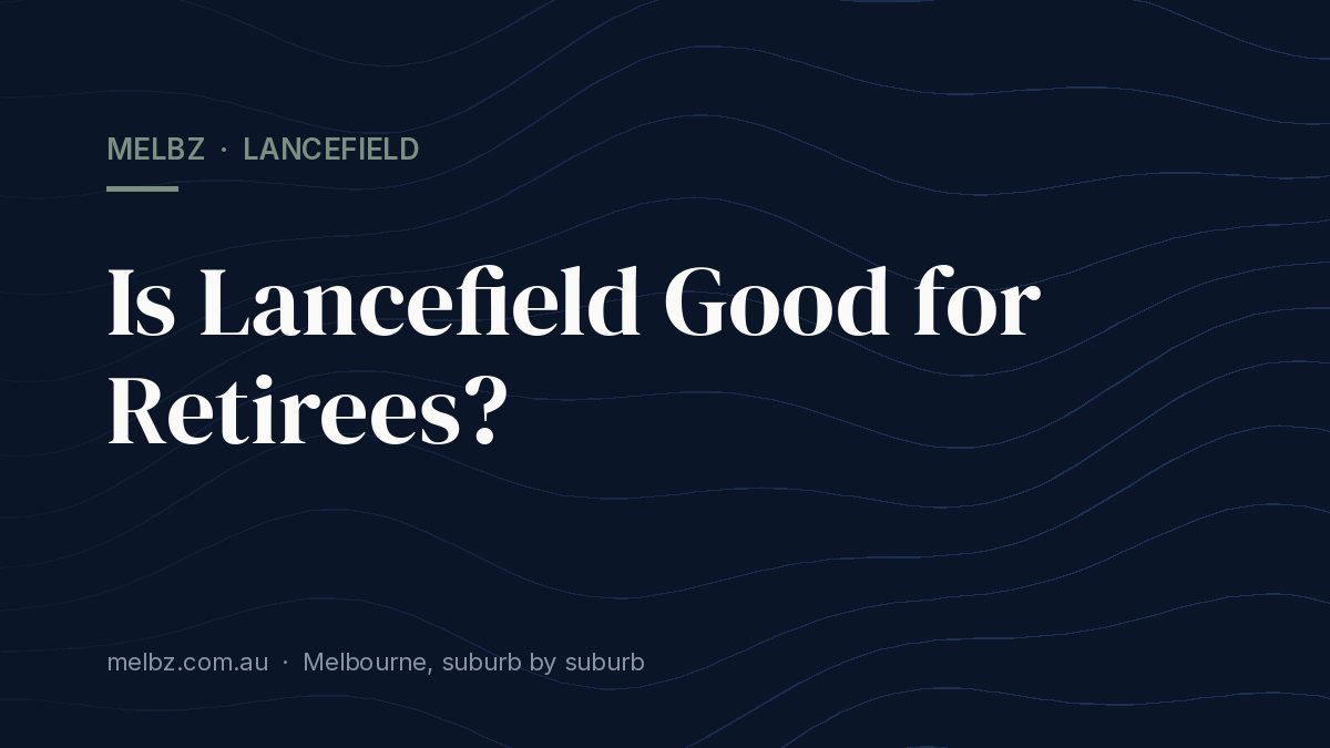 Title card: Is Lancefield Good for Retirees?