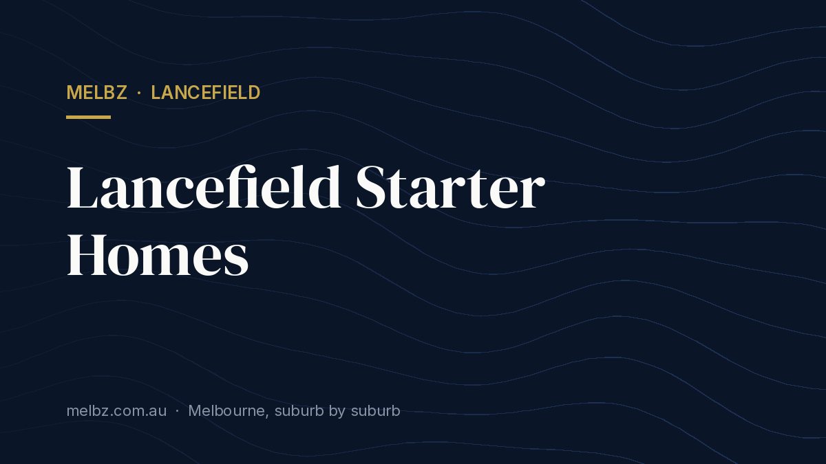 Title card: Lancefield Starter Homes