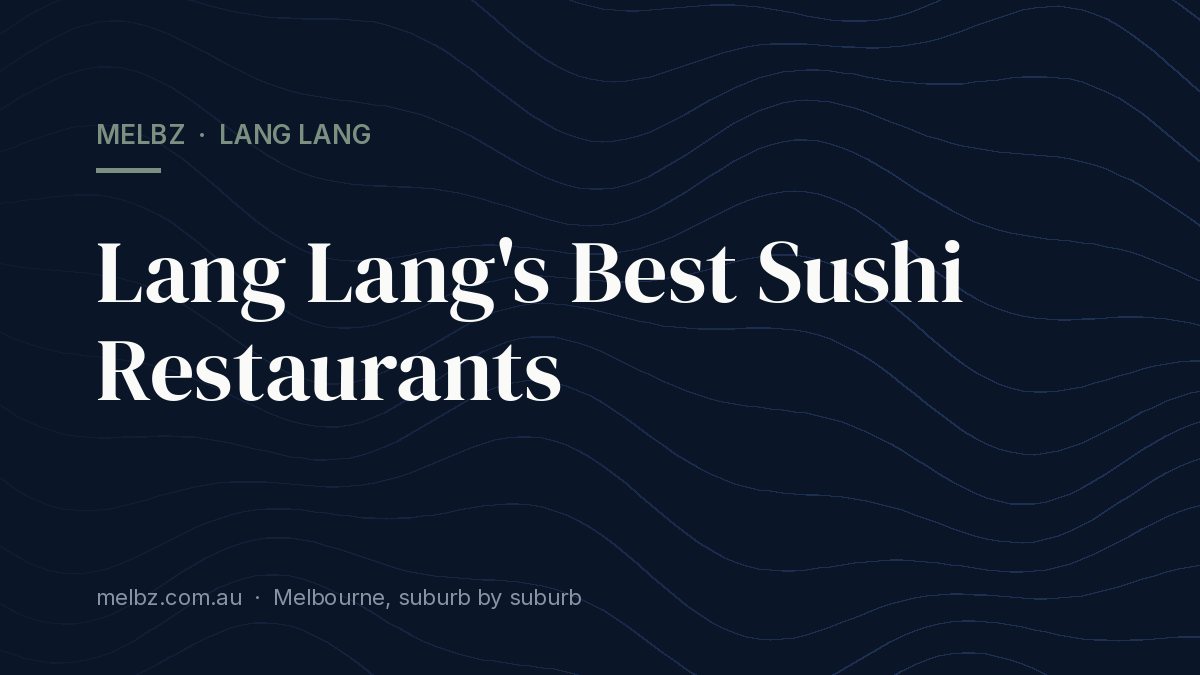 Title card: Lang Lang's Best Sushi Restaurants