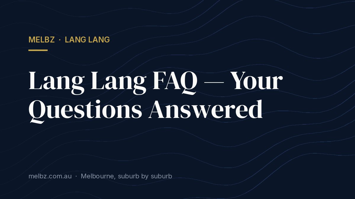 Title card: Lang Lang FAQ — Your Questions Answered