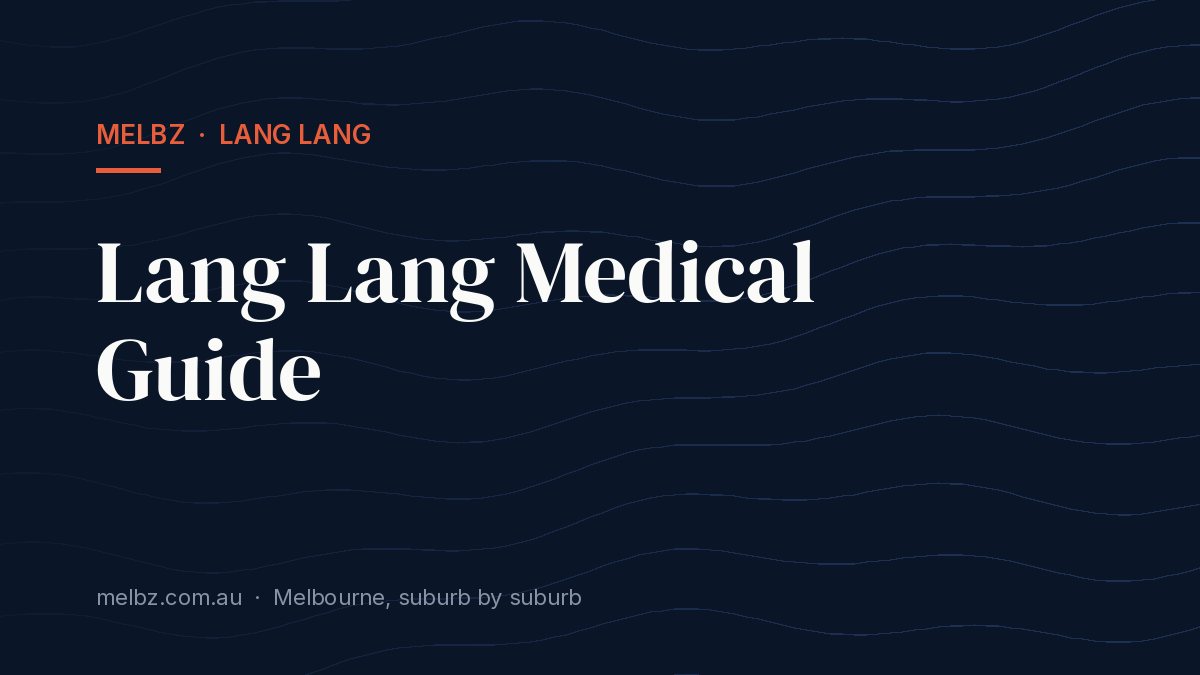 Title card: Lang Lang Medical Guide