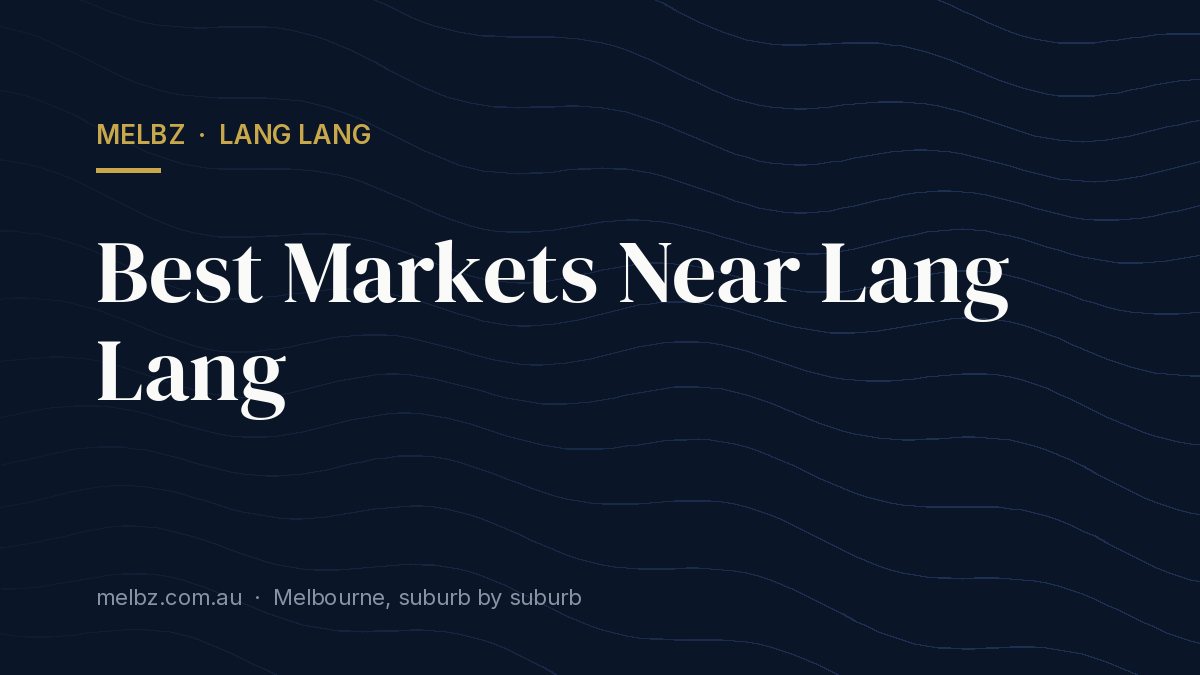 Title card: Best Markets Near Lang Lang