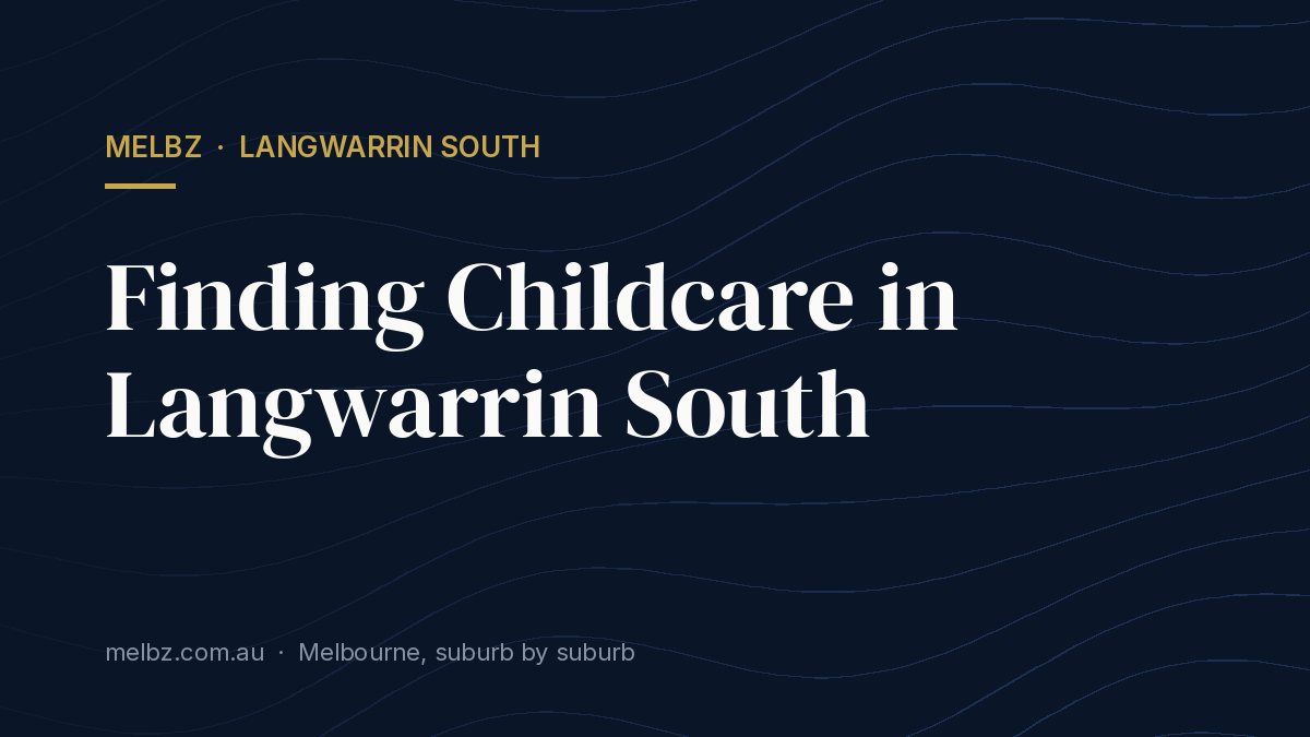 Title card: Finding Childcare in Langwarrin South