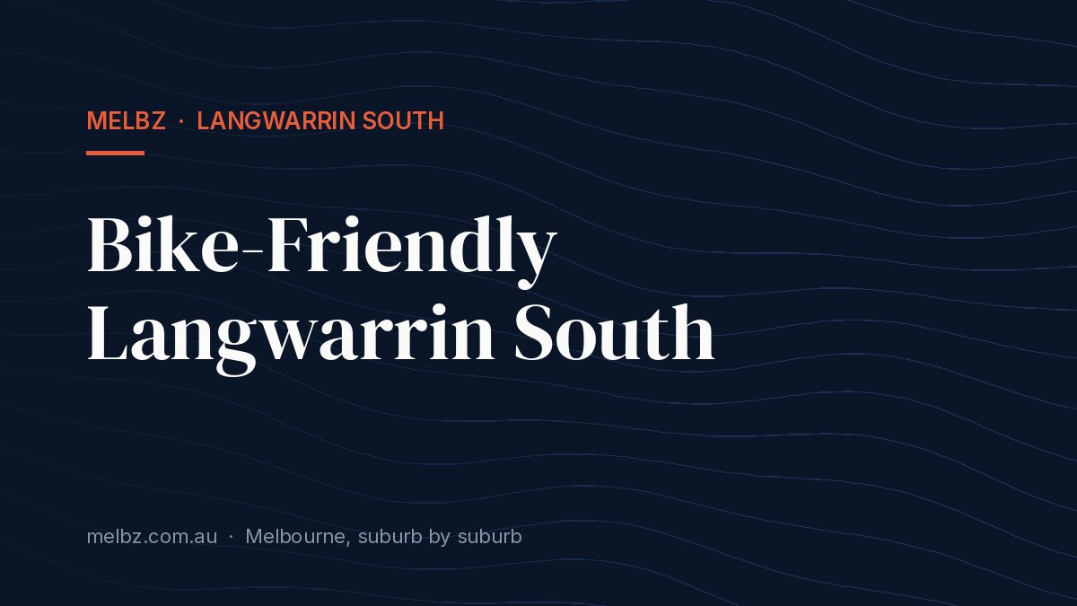 Title card: Bike-Friendly Langwarrin South