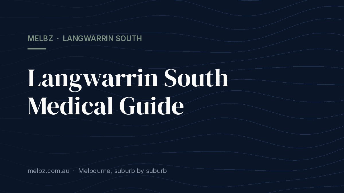 Title card: Langwarrin South Medical Guide