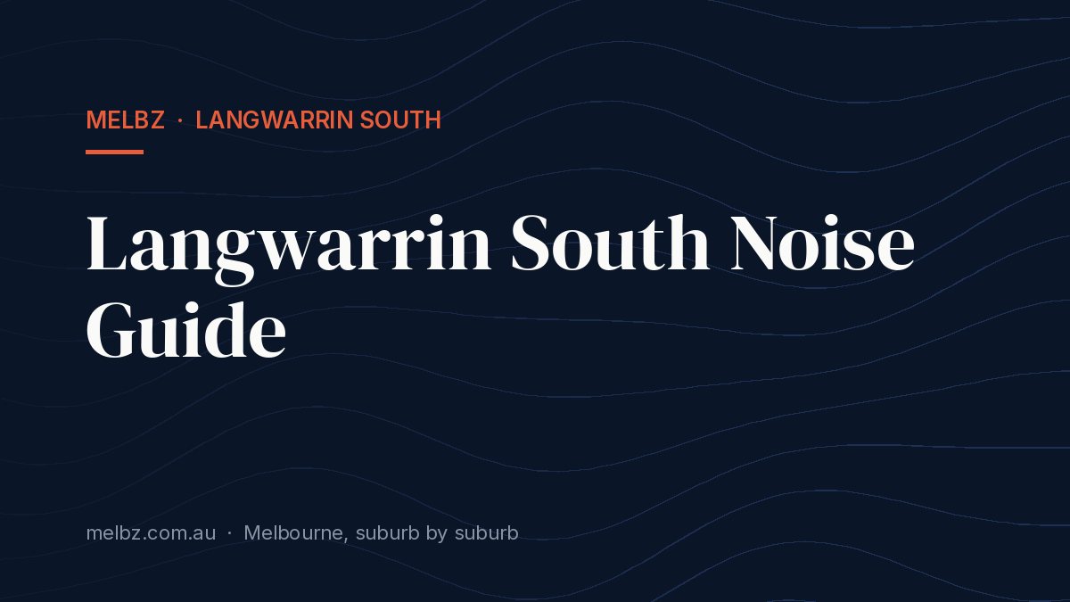 Title card: Langwarrin South Noise Guide