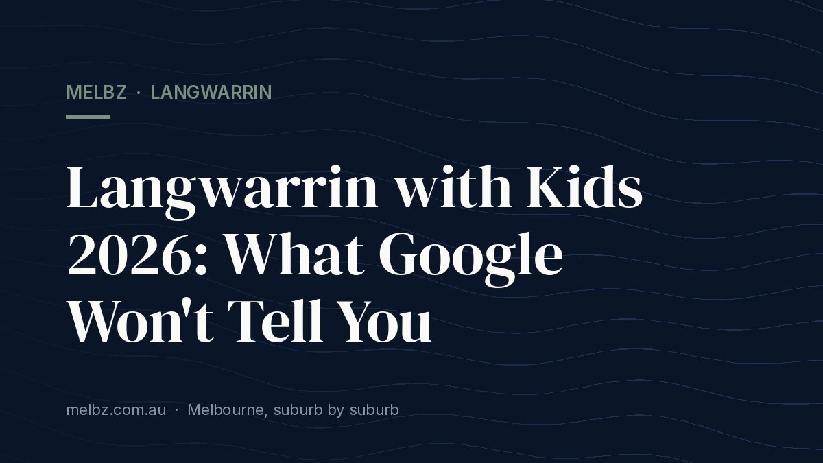 Title card: Langwarrin with Kids 2026: What Google Won't Tell You