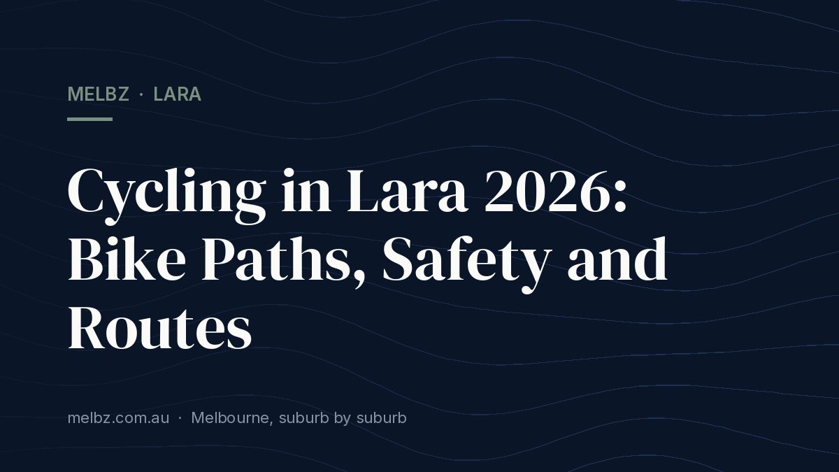 Title card: Cycling in Lara 2026: Bike Paths, Safety and Routes