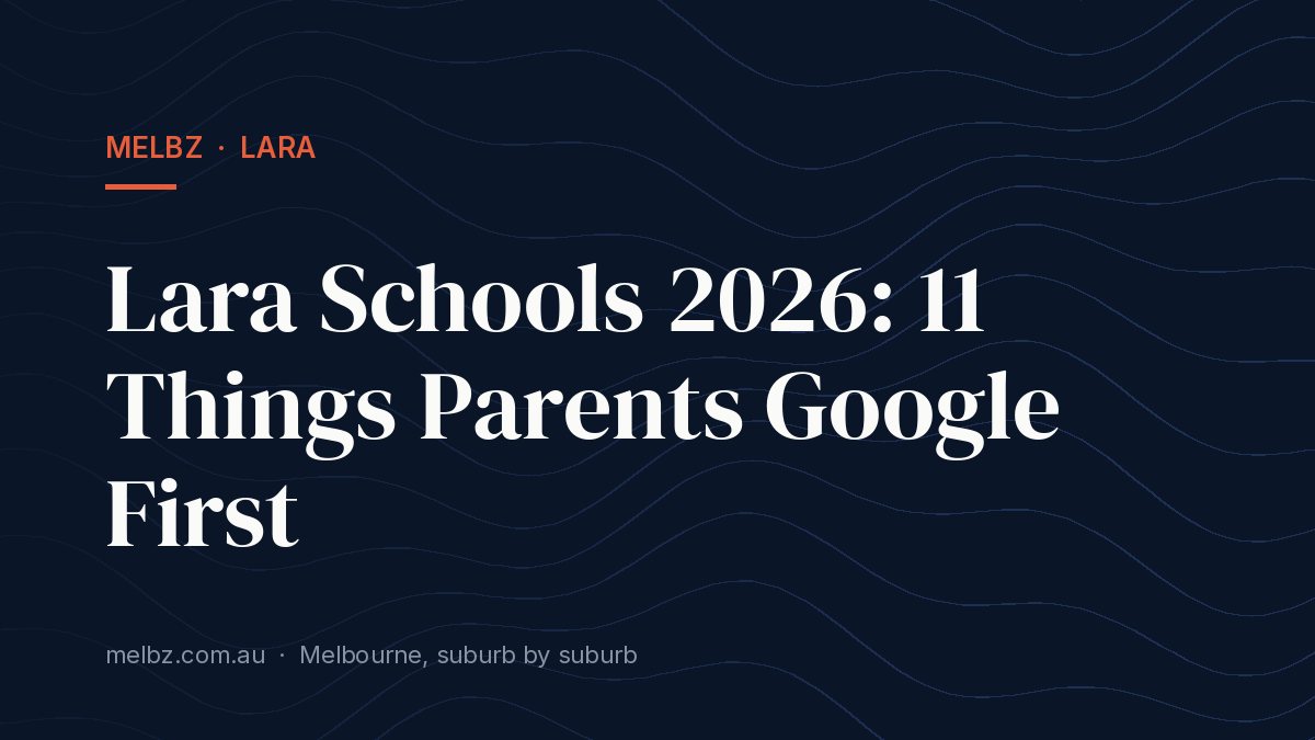 Title card: Lara Schools 2026: 11 Things Parents Google First