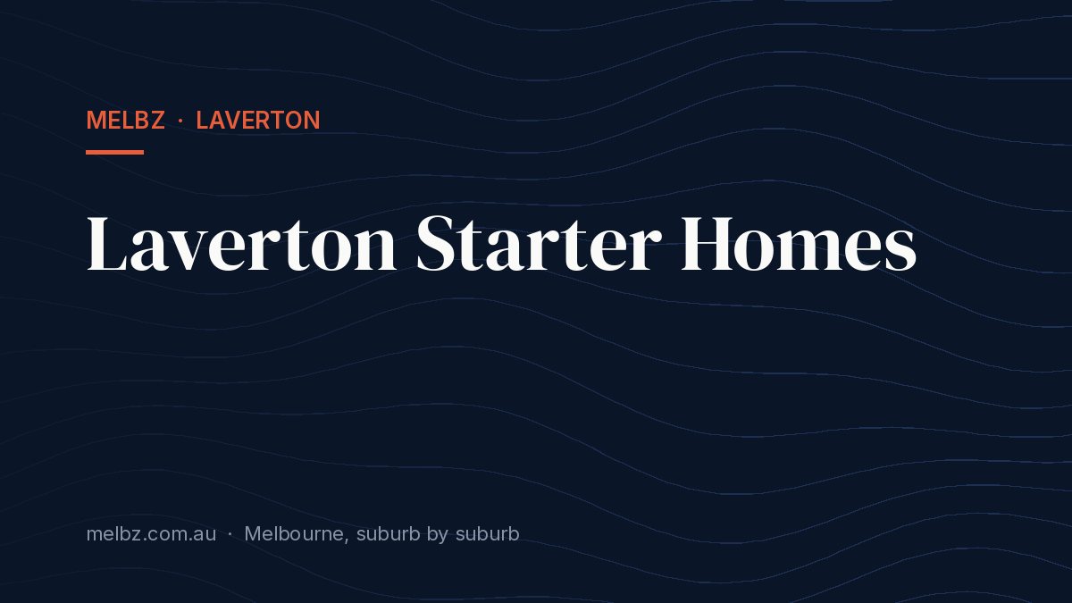 Title card: Laverton Starter Homes