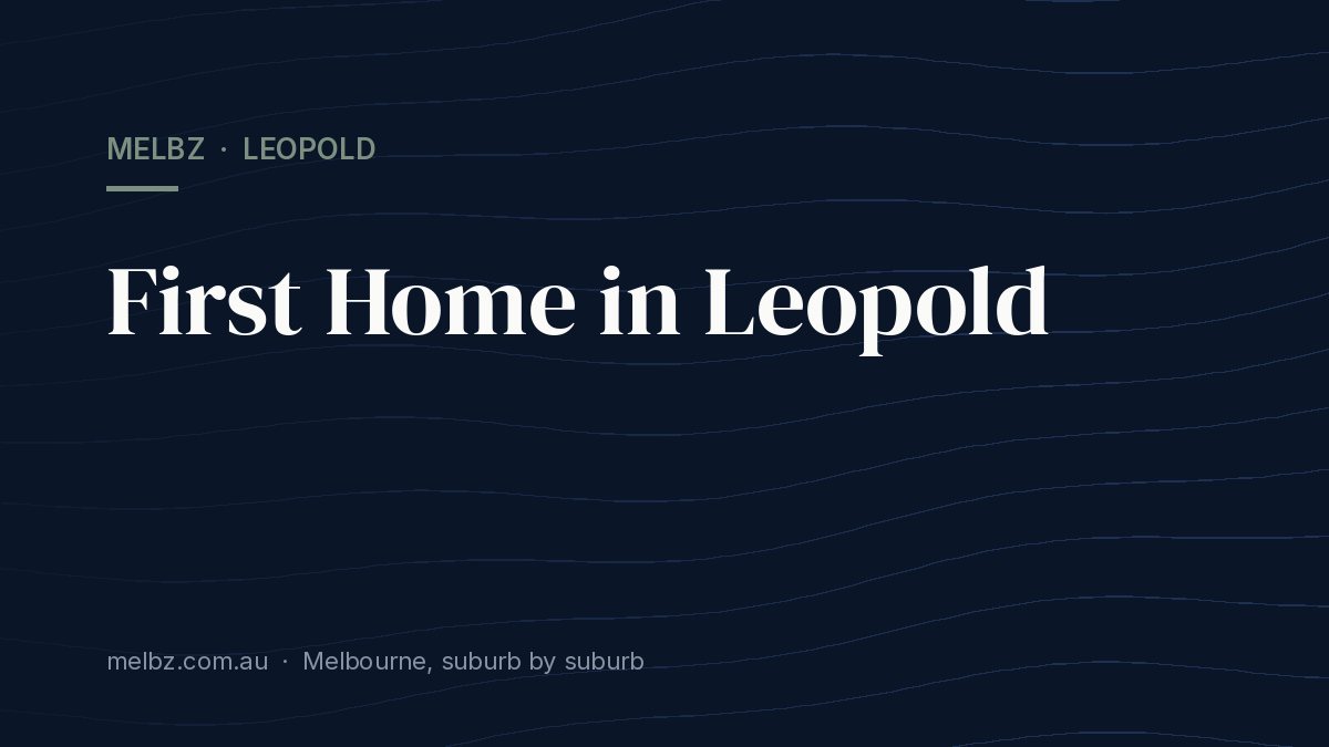 Title card: First Home in Leopold