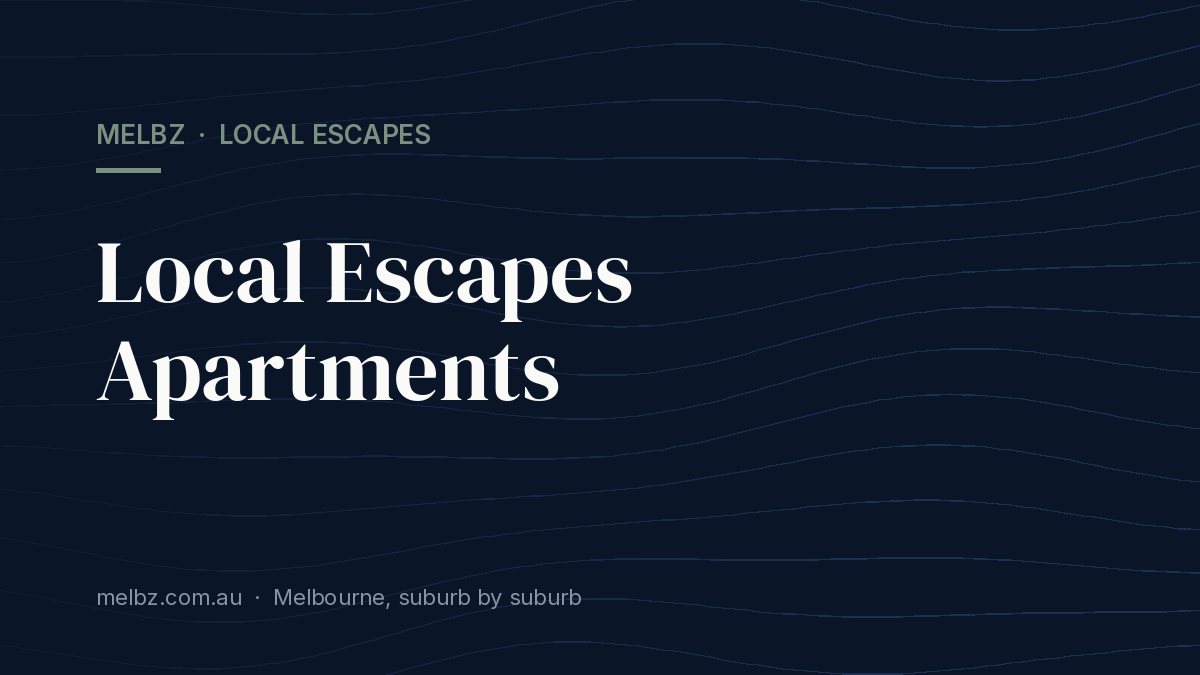 Title card: Local Escapes Apartments
