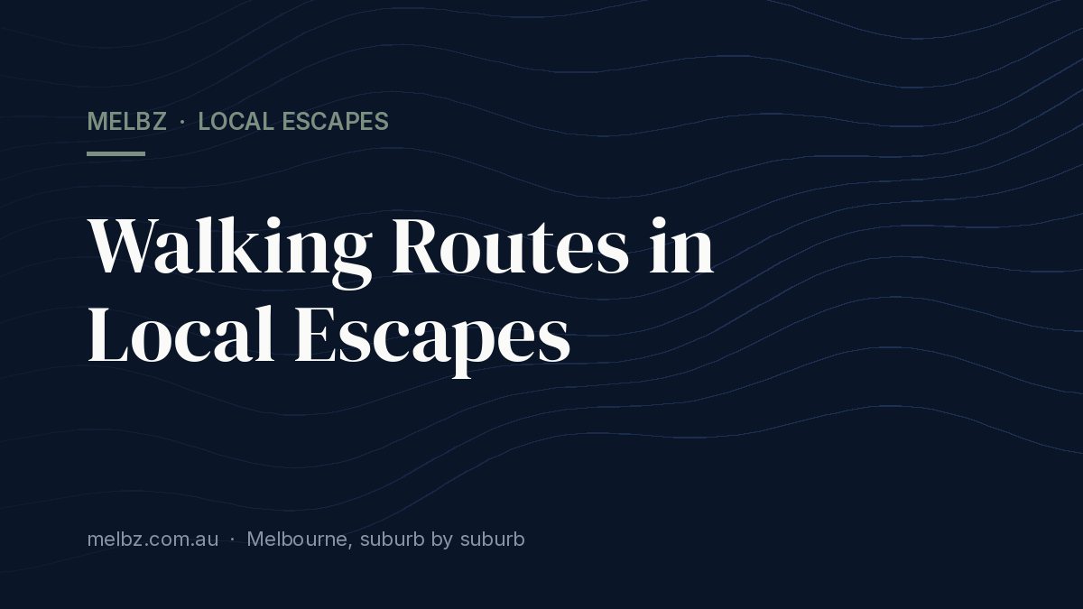 Title card: Walking Routes in Local Escapes