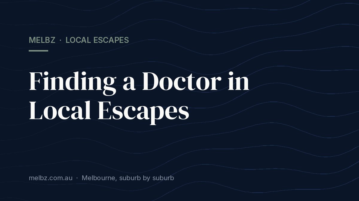 Title card: Finding a Doctor in Local Escapes