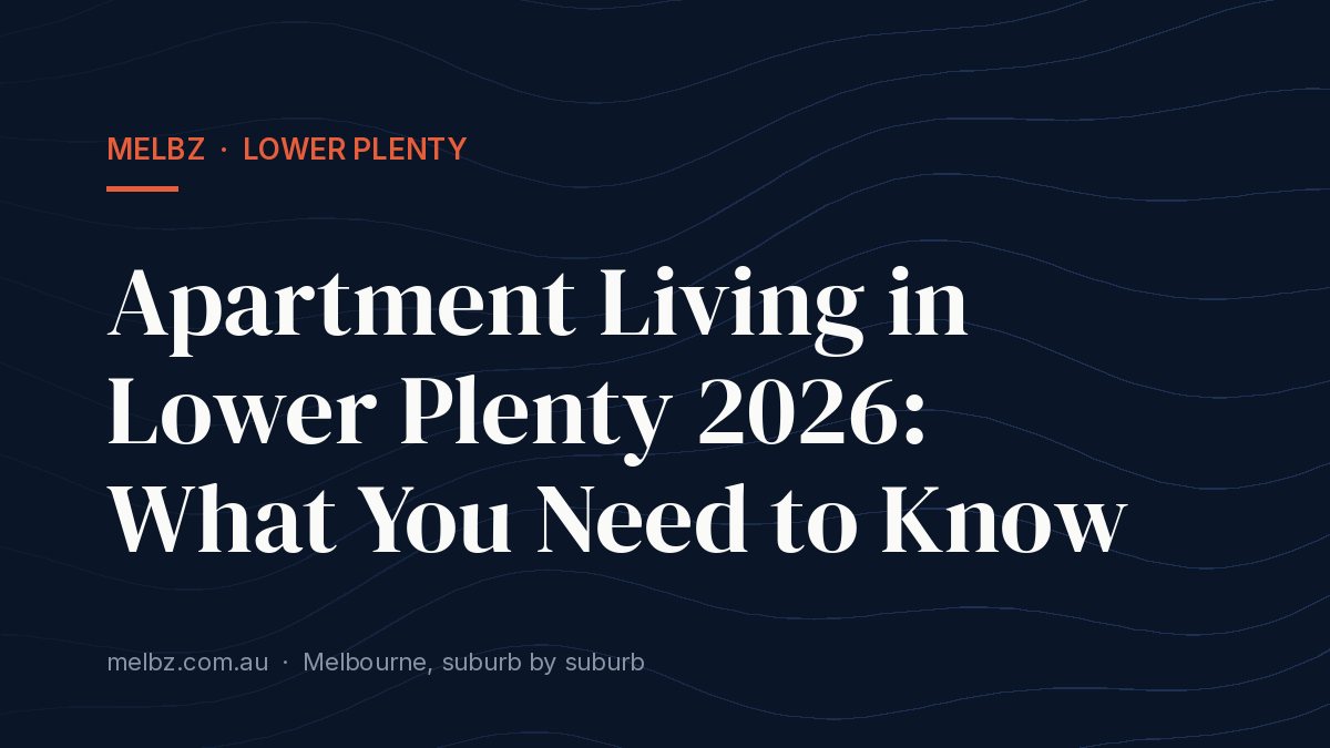 Title card: Apartment Living in Lower Plenty 2026: What You Need to Know