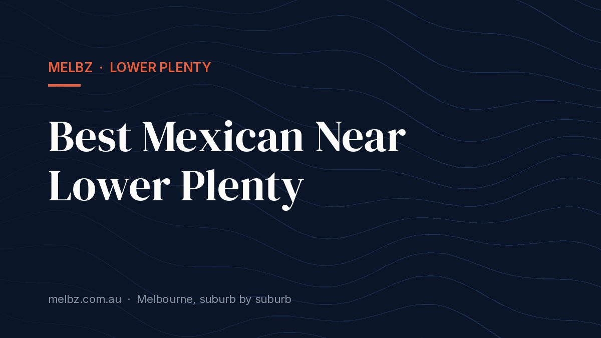 Title card: Best Mexican Near Lower Plenty
