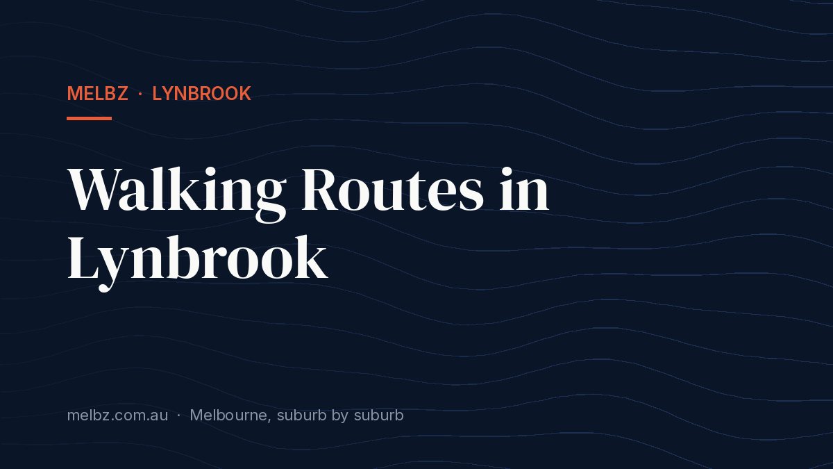 Title card: Walking Routes in Lynbrook