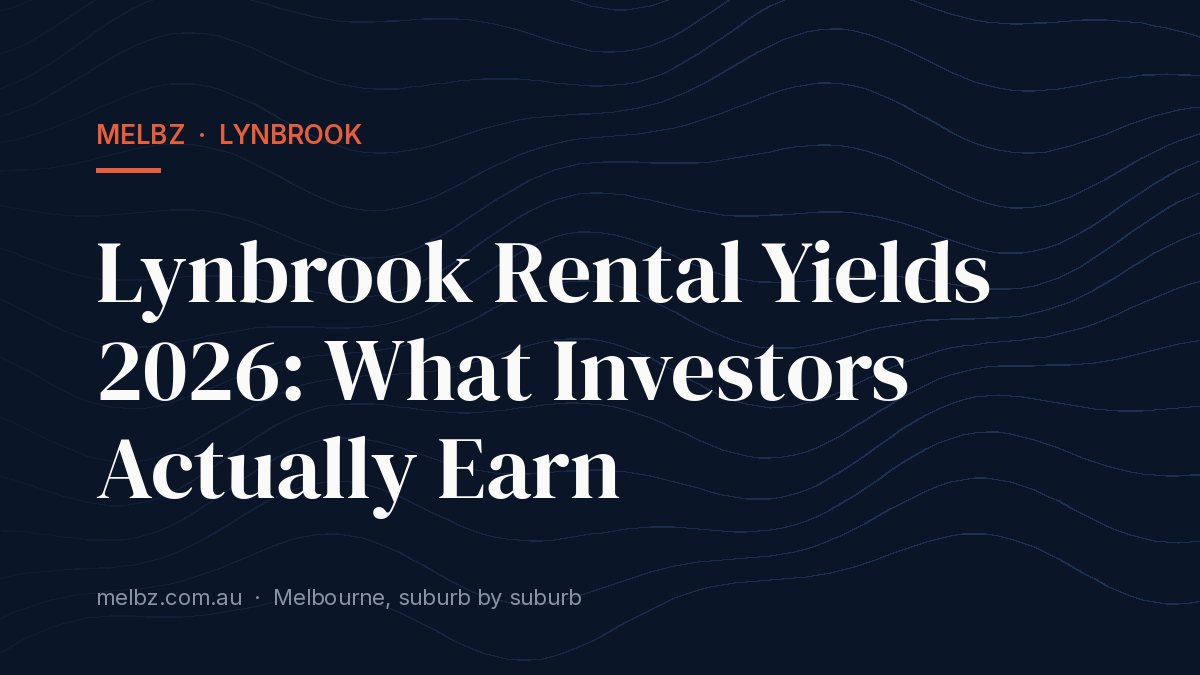 Title card: Lynbrook Rental Yields 2026: What Investors Actually Earn