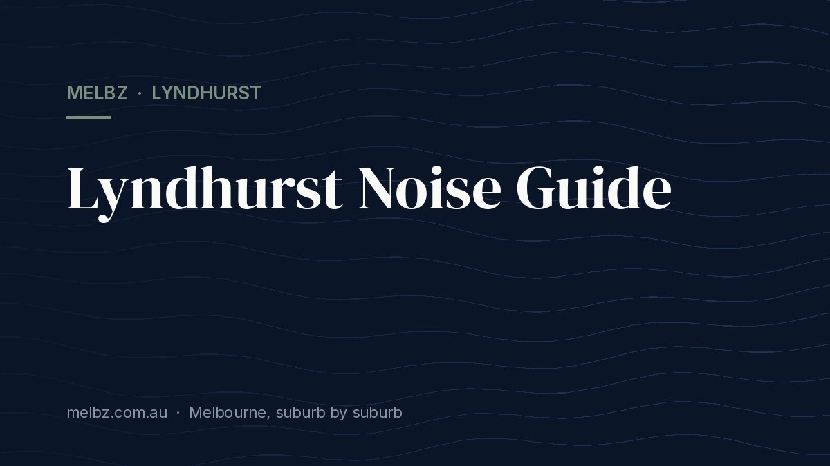 Title card: Lyndhurst Noise Guide
