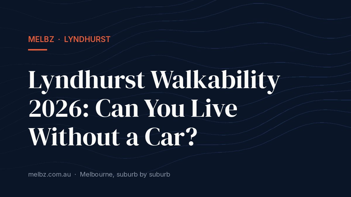 Title card: Lyndhurst Walkability 2026: Can You Live Without a Car?