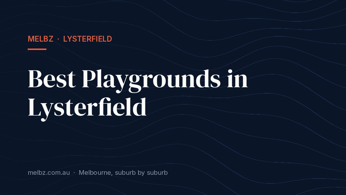 Title card: Best Playgrounds in Lysterfield