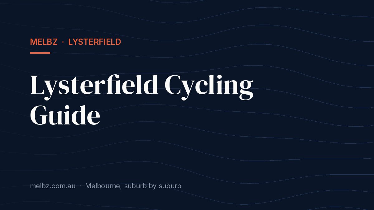 Title card: Lysterfield Cycling Guide