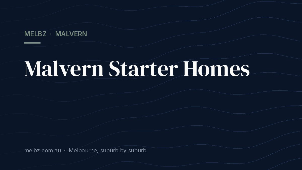 Title card: Malvern Starter Homes
