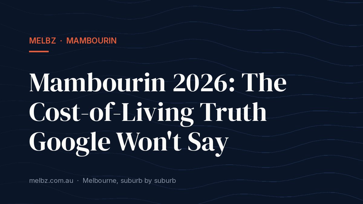 Title card: Mambourin 2026: The Cost-of-Living Truth Google Won't Say