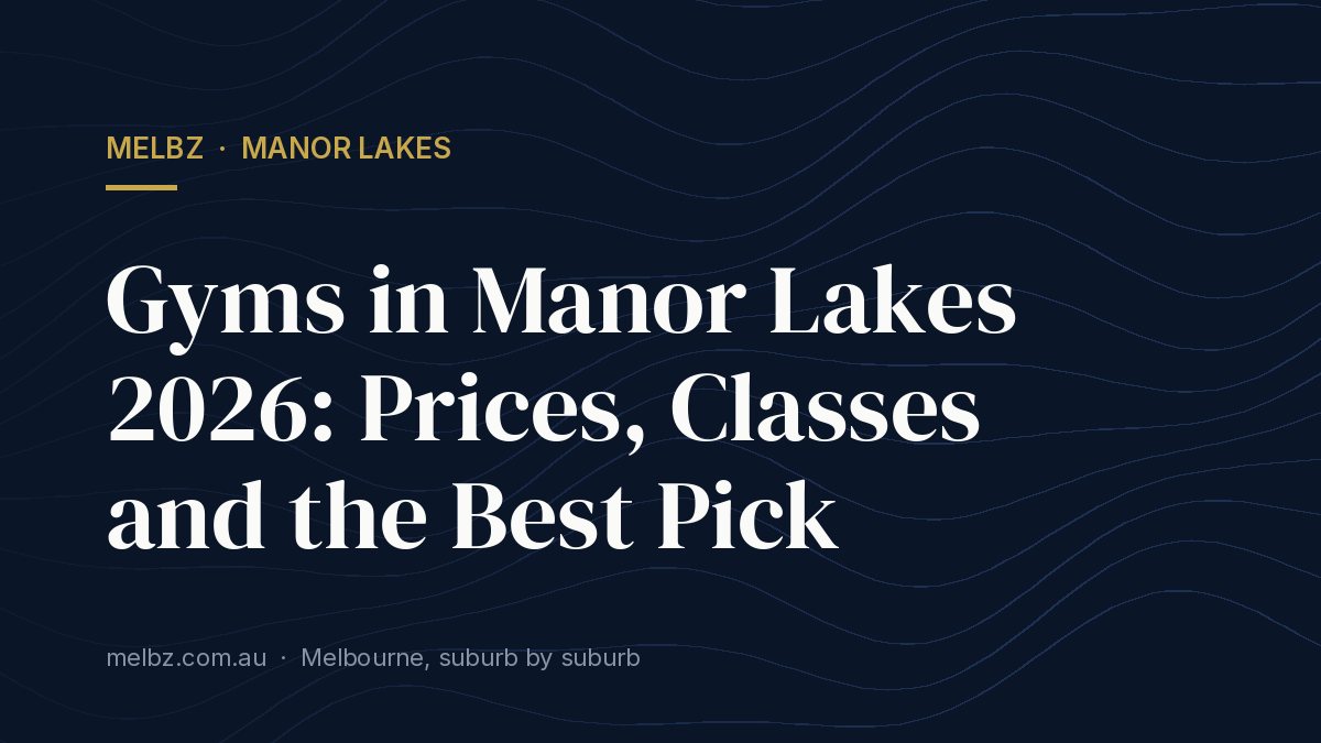 Title card: Gyms in Manor Lakes 2026: Prices, Classes and the Best Pick