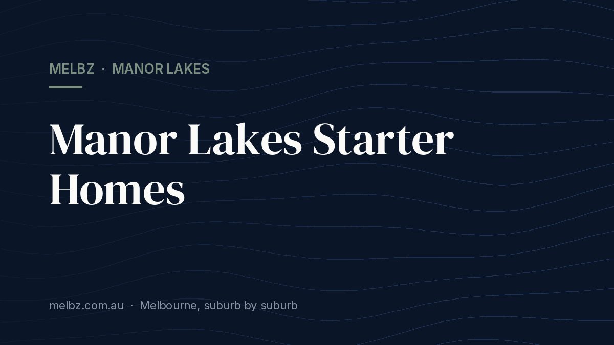 Title card: Manor Lakes Starter Homes