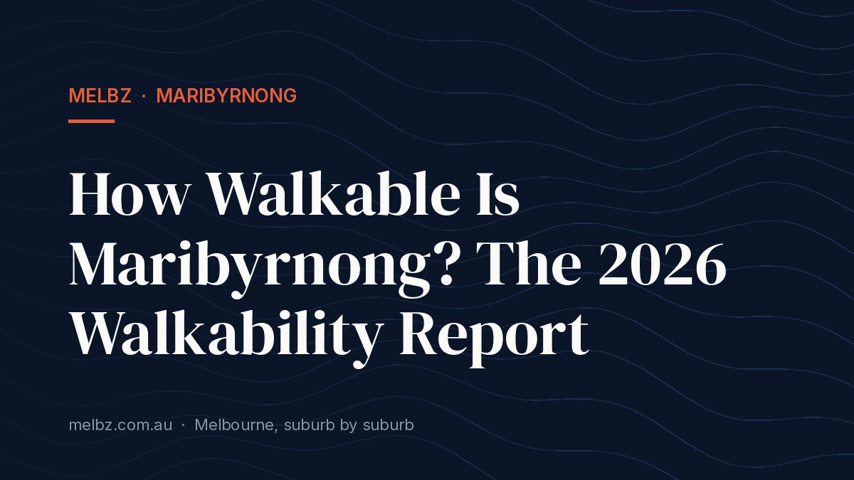 Title card: How Walkable Is Maribyrnong? The 2026 Walkability Report