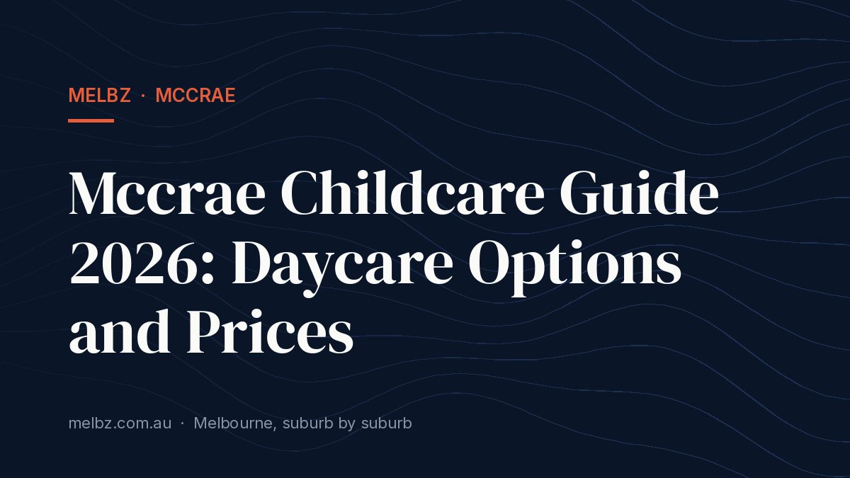 Title card: Mccrae Childcare Guide 2026: Daycare Options and Prices