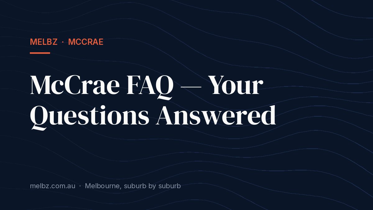 McCrae FAQ — Your Questions Answered