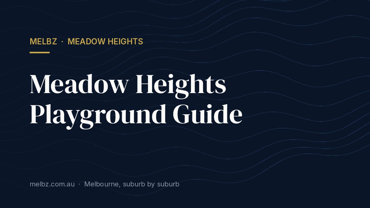 Title card: Meadow Heights Playground Guide
